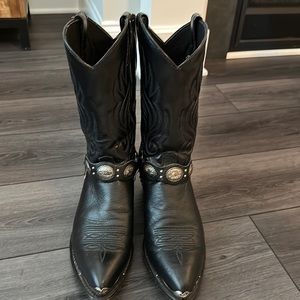 Sage black men’s cowboy boots